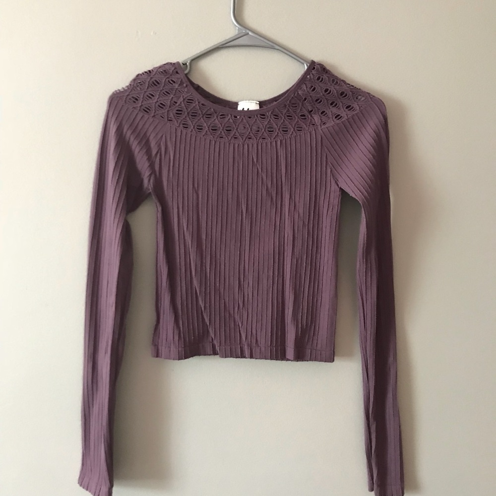 PURPLE LONG SLEEVE‎ TOP